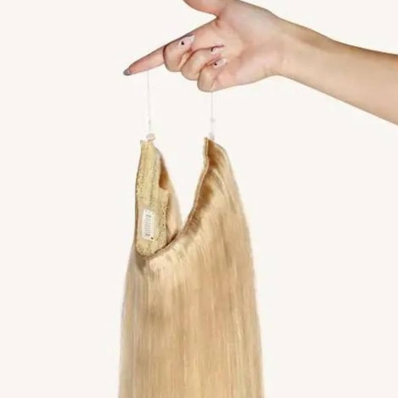 20” Beachy Blonde #613 Zala Halo 1pc 100% Human Hair Extensions 150g IT#CE4 - Picture 13 of 14